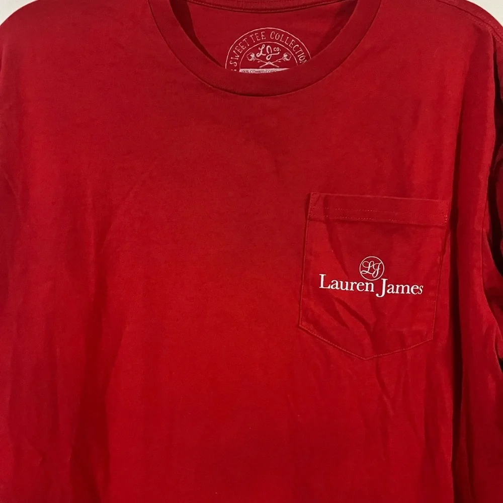 Lauren James Crimson Graphic Long Sleeve Tee - Picture 2 of 3